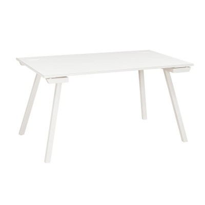 SUNDAY BLANC TABLE APPOINT PIEDS CADRE BLAN 3c