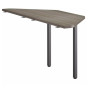 CONNEXION CORPS ANTHRACITE EXT.DEMI LUNE 2 PIEDS/CVG 3c