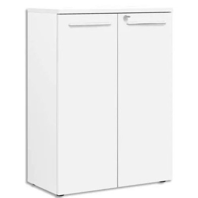 XERUS BLANC RANGEMENT MI-HAUTEUR 2 PORTES 2c