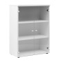 XERUS BLANC RANGEMENT MI-HAUTEUR 2 P.VERRE 2c