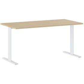 YES CHENE NATUREL TABLE REUNION PIED I FIXE 120 3c