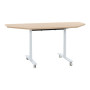 YES CHENE NATUREL TABLE REUN.MOB.+RAB.DEMI LUNE 3c