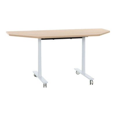 YES CHENE NATUREL TABLE REUN.MOB.+RAB.DEMI LUNE 3c