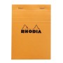 Bloc agrafé Rhodia ORANGE N°13 10,5x14,8cm 80f Q.5x5 80g
