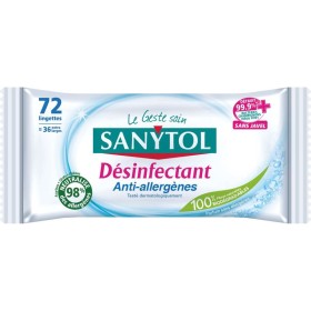 Lingettes multi-usages désinfectantes anti-allergènes SANYTOL, 72 lingettes