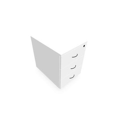 CAISSON MOBILE MELA ECO 3 TIROIRS L42 P55,5 H58,7 CM MG SG