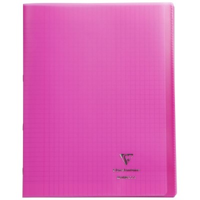 Koverbook piqué polypro transparent Rose 24x32cm 96p séyès