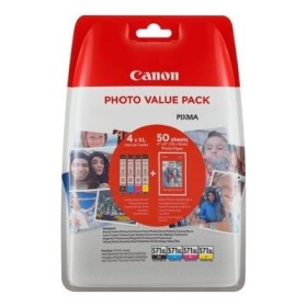 Canon ink 0332C005 CLI-571XL photo Value Pack BK/C/M/Y + Paper